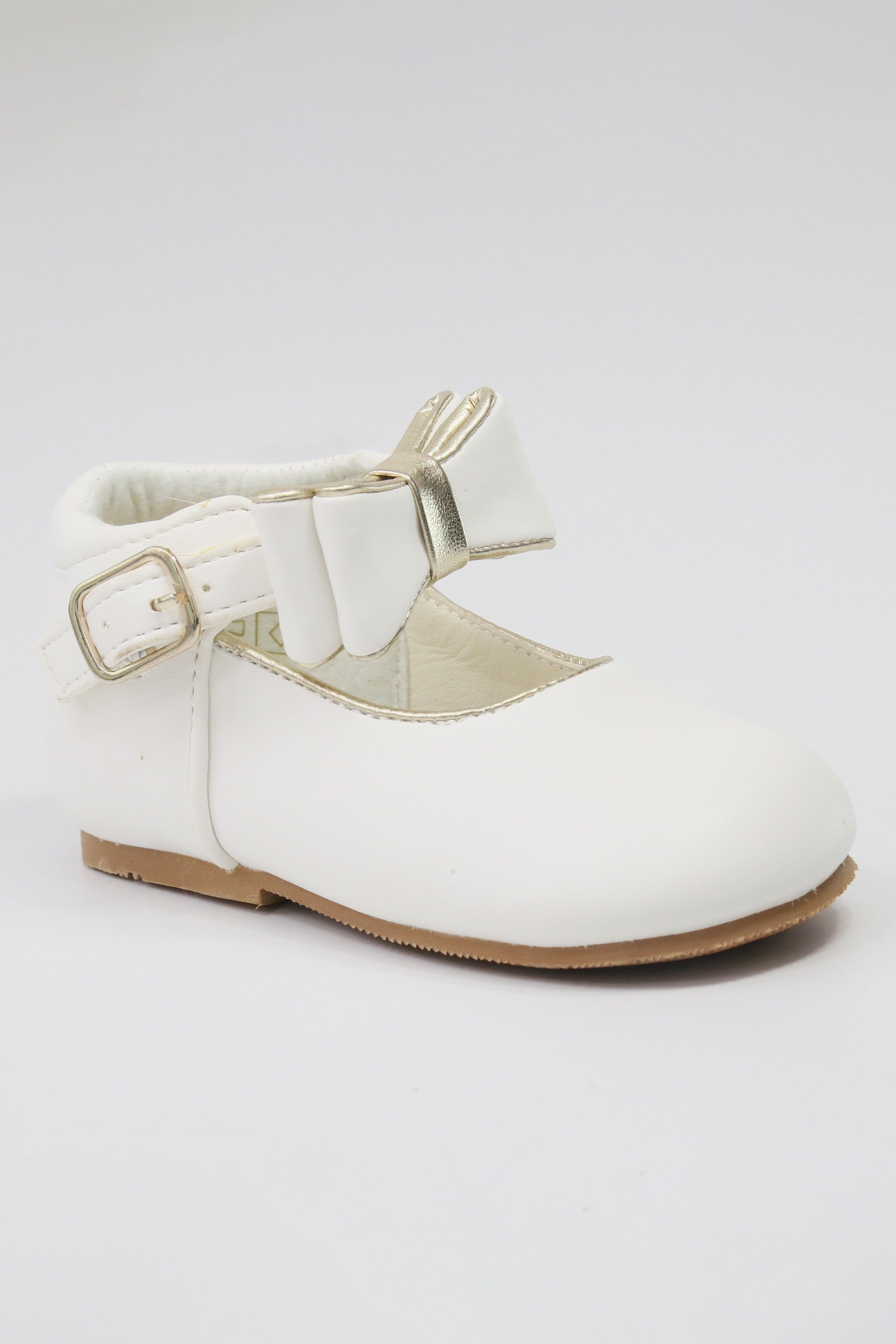 Chaussures à Boucle Chic pour Bébés Filles - SKY - Blanc