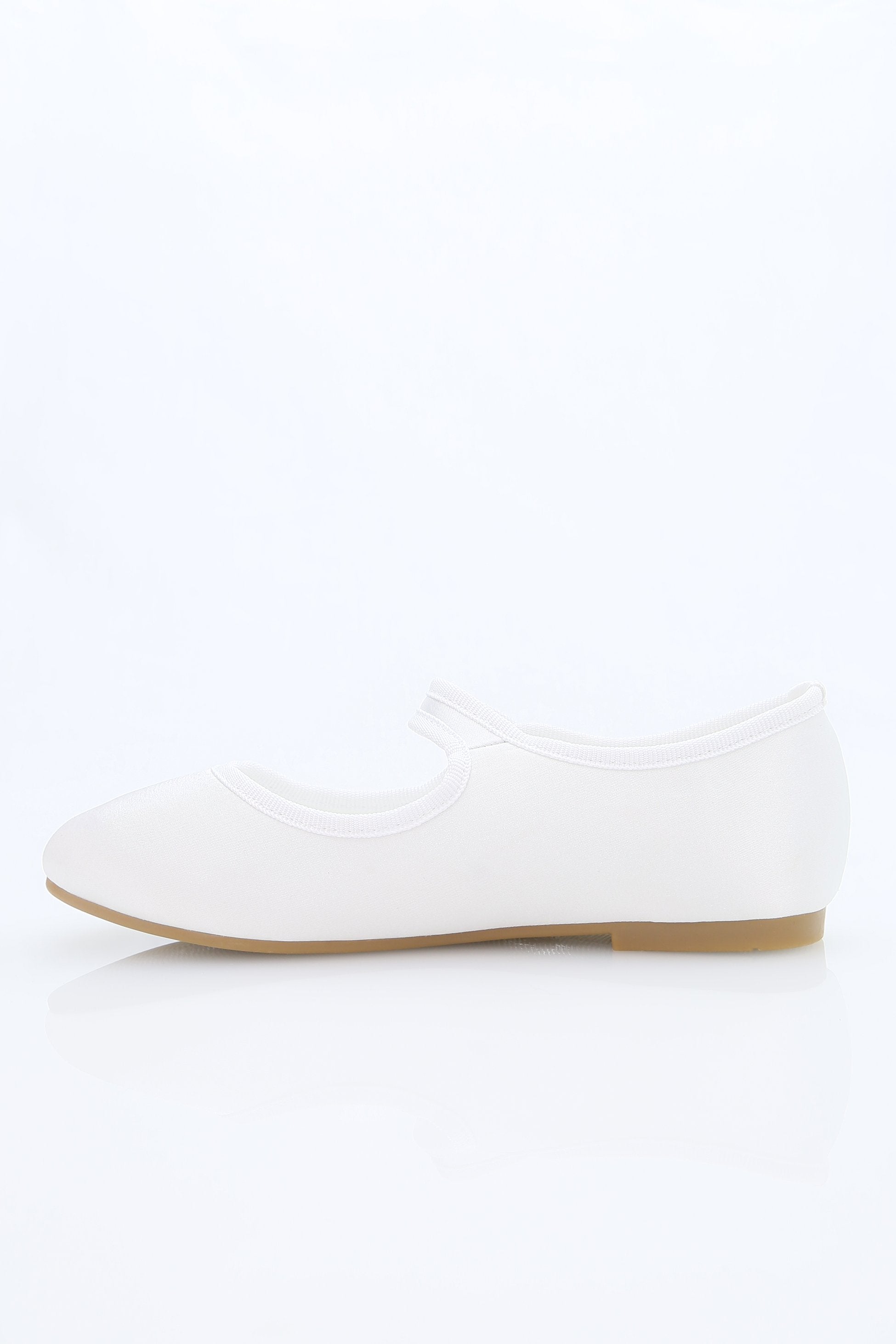 Mädchen Kommunion Satin Mary Jane Schuhe - HANA - Elfenbein