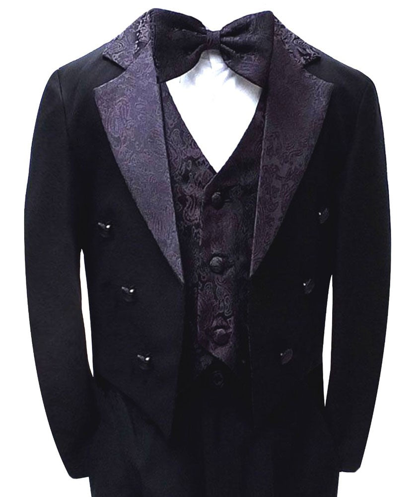 Ensemble Costume de Queue Tuxedo pour Garçons - Noir