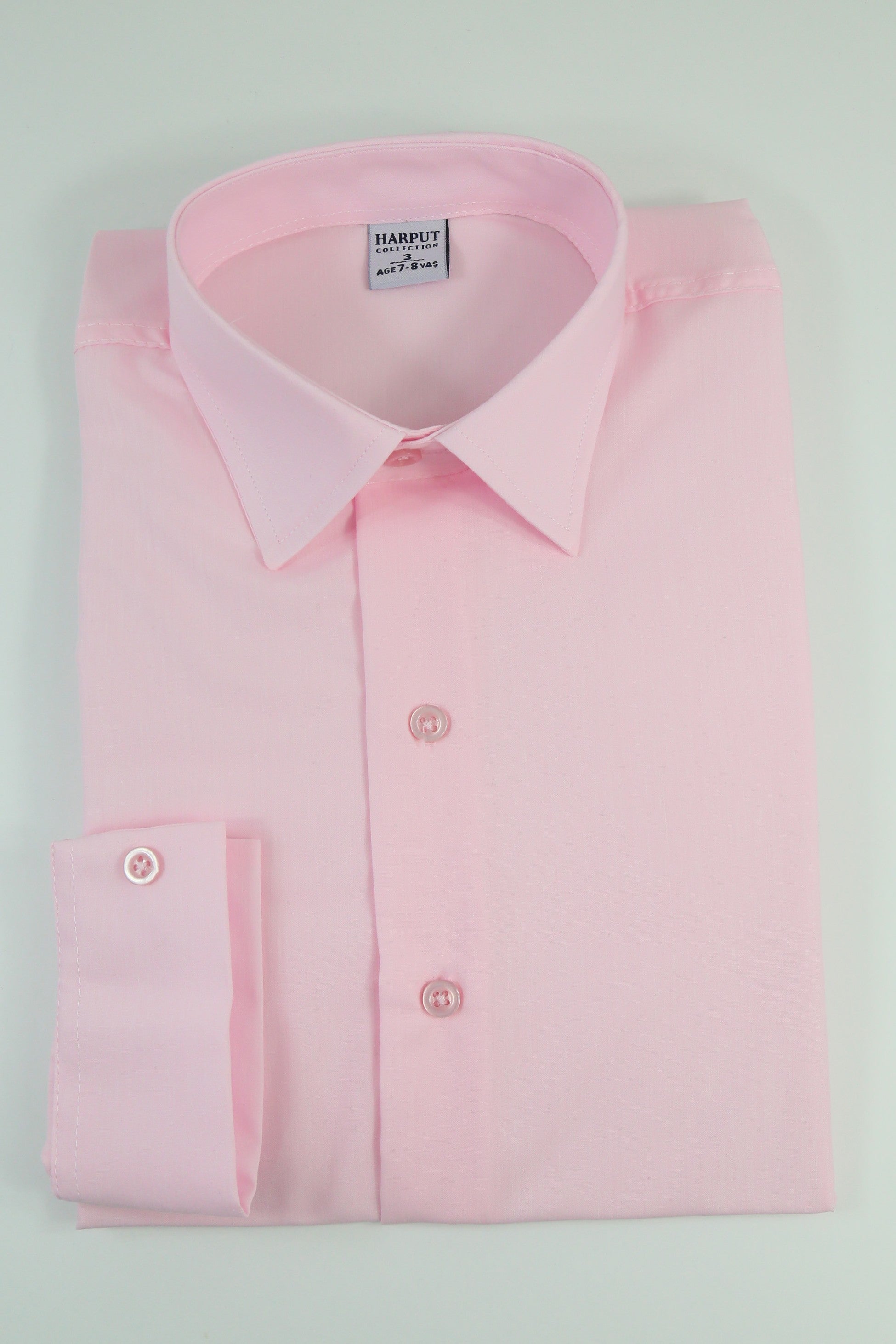 Boys Classic Collar Dress Shirt - Harput - Pink