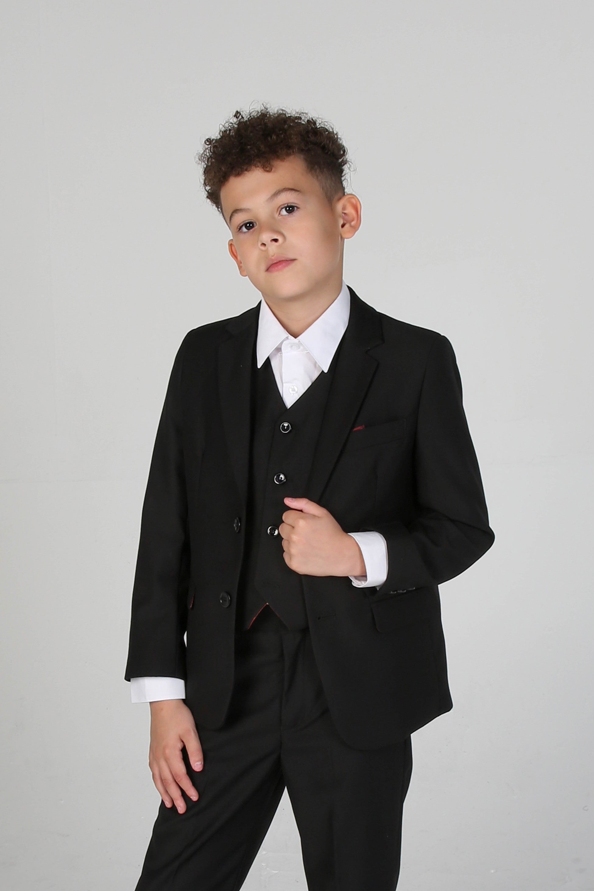 Costume Noir Tailored Fit pour Garçons - PARKER - Noir