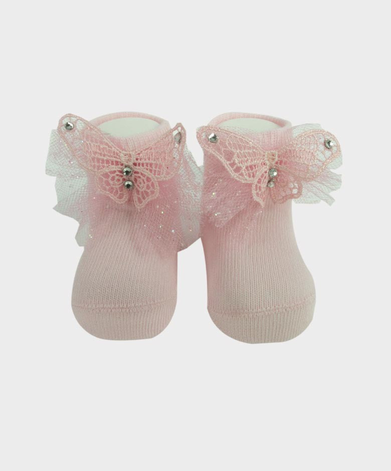 Ensemble Bandeau et Chaussettes pour Fillettes - Rose