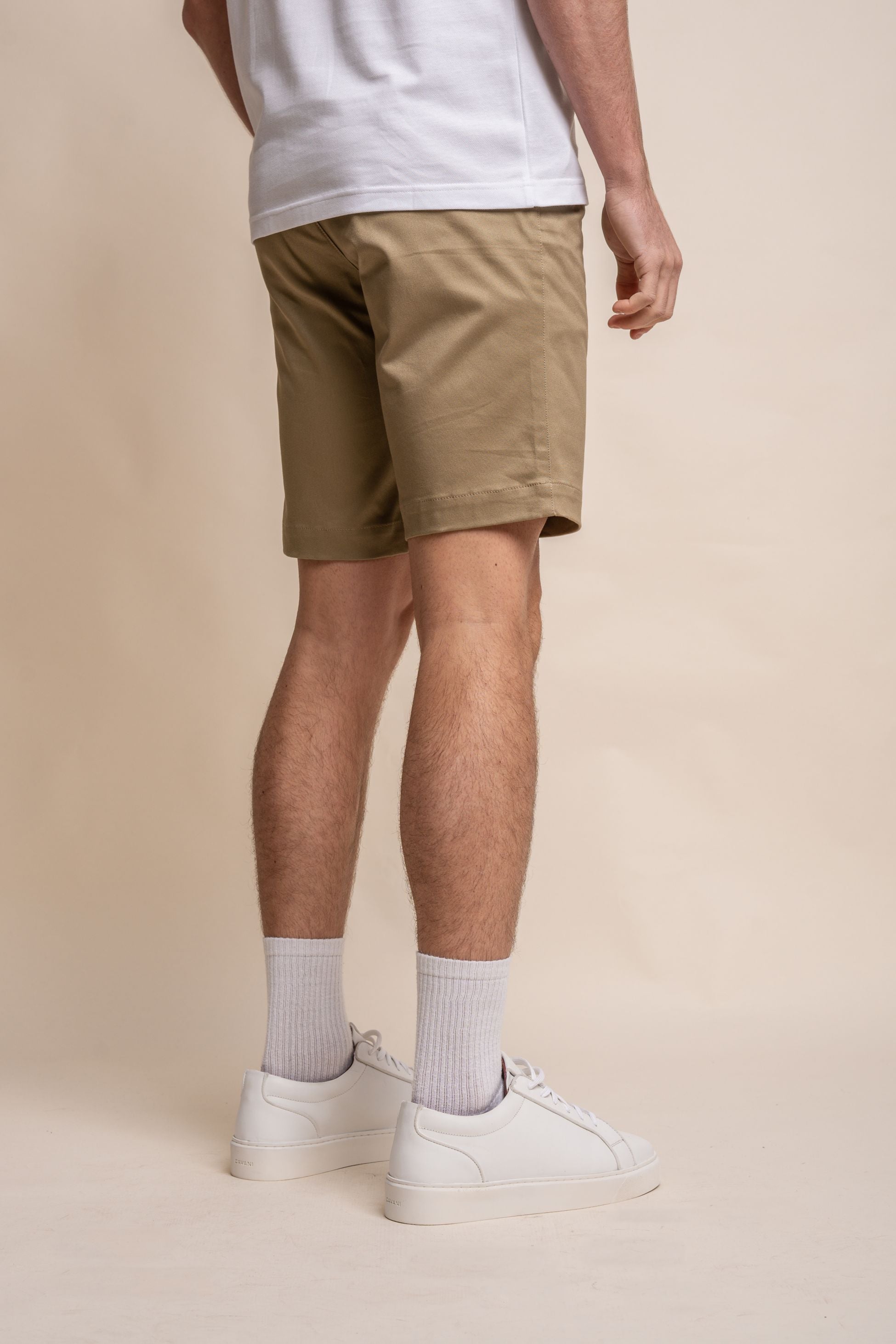 Herren Baumwolle Casual Chino Shorts - DAKOTA - Steingrau