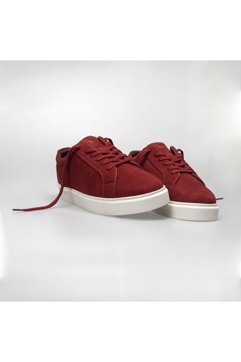 Sneakers à Lacets à Semelle Épaisse pour Homme - Rouge