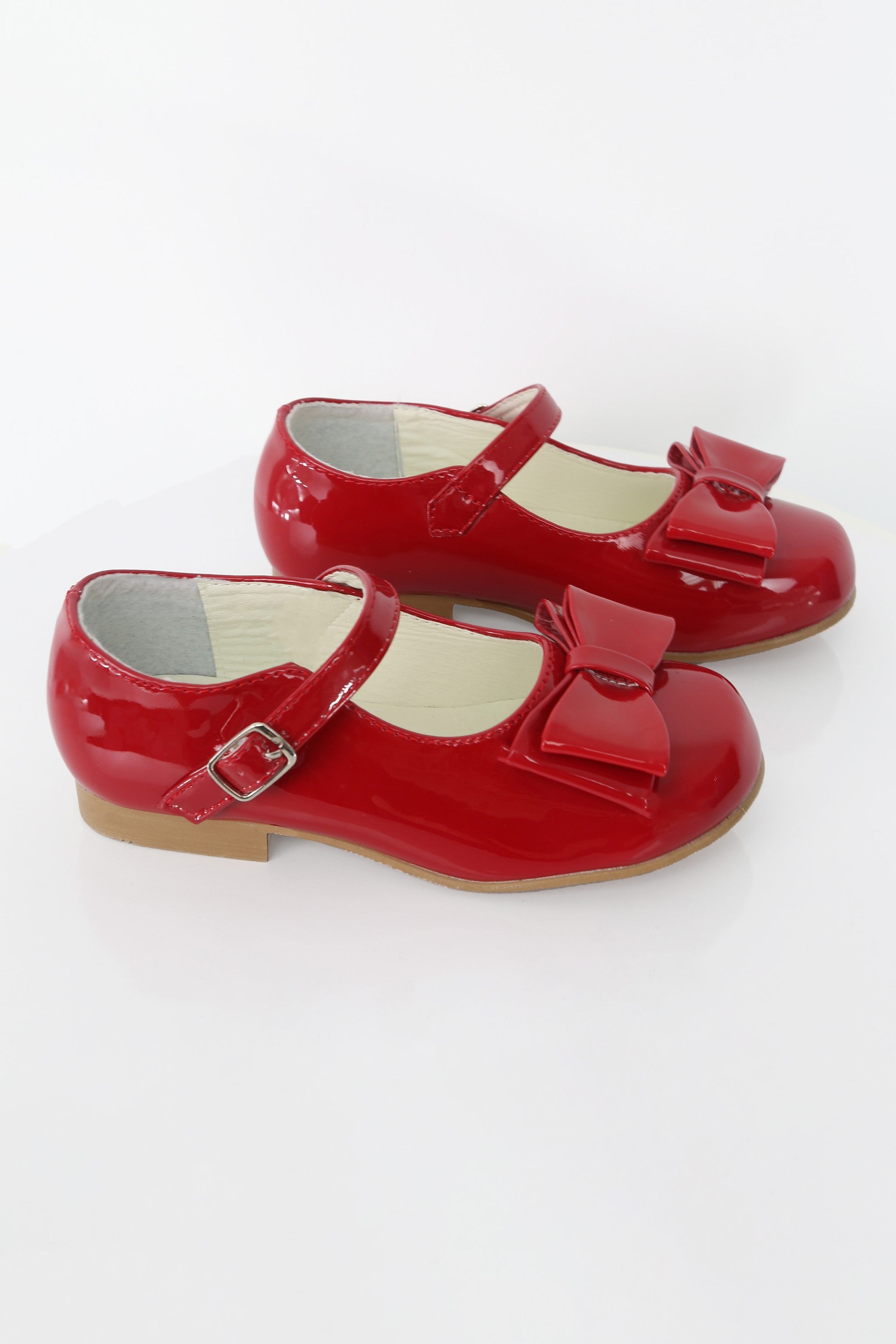 Chaussures Mary Jane Vernies avec Nœud pour Filles - LIYA - Rouge