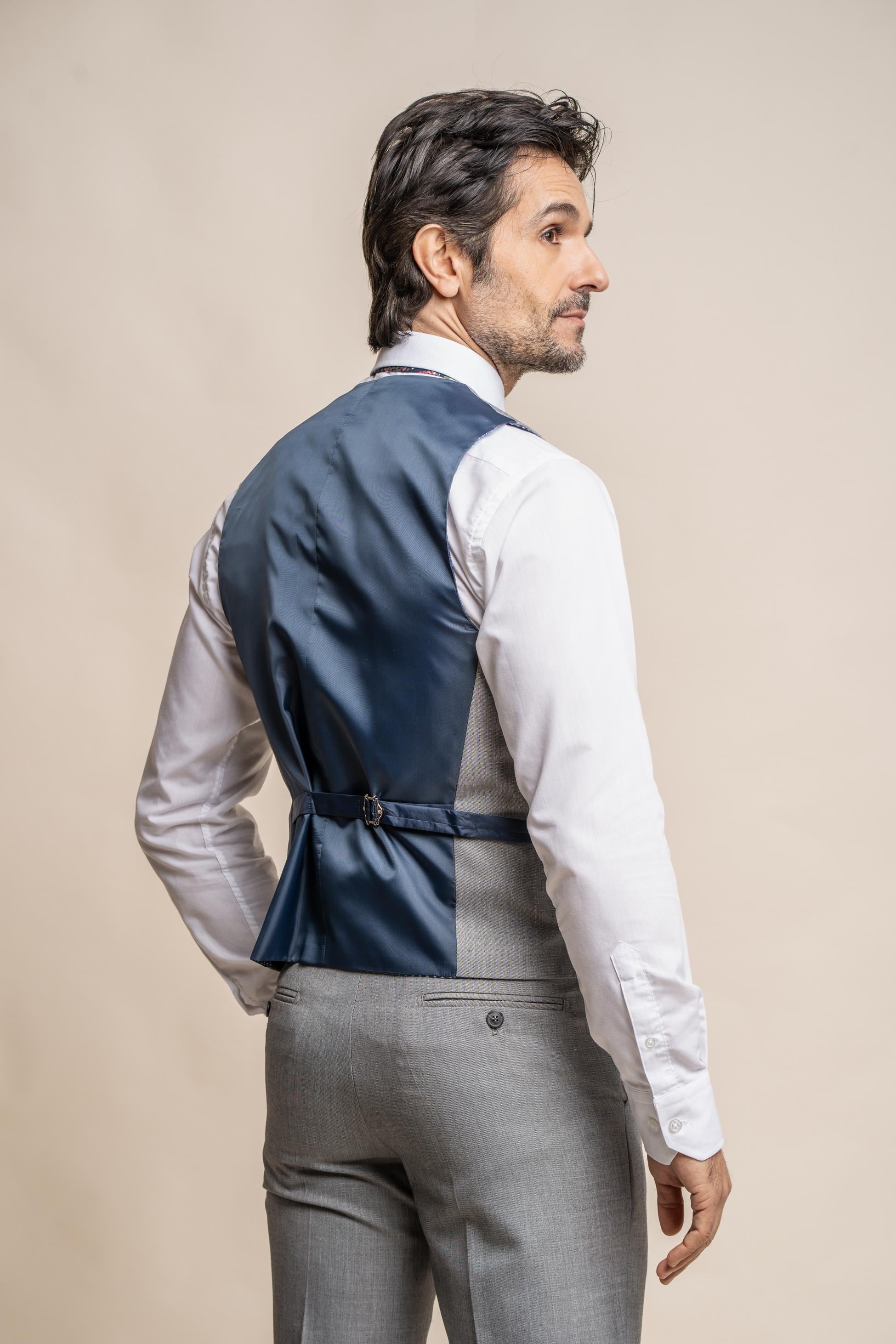 Gilet Formel Slim Fit pour Homme - REEGAN - Gris Clair