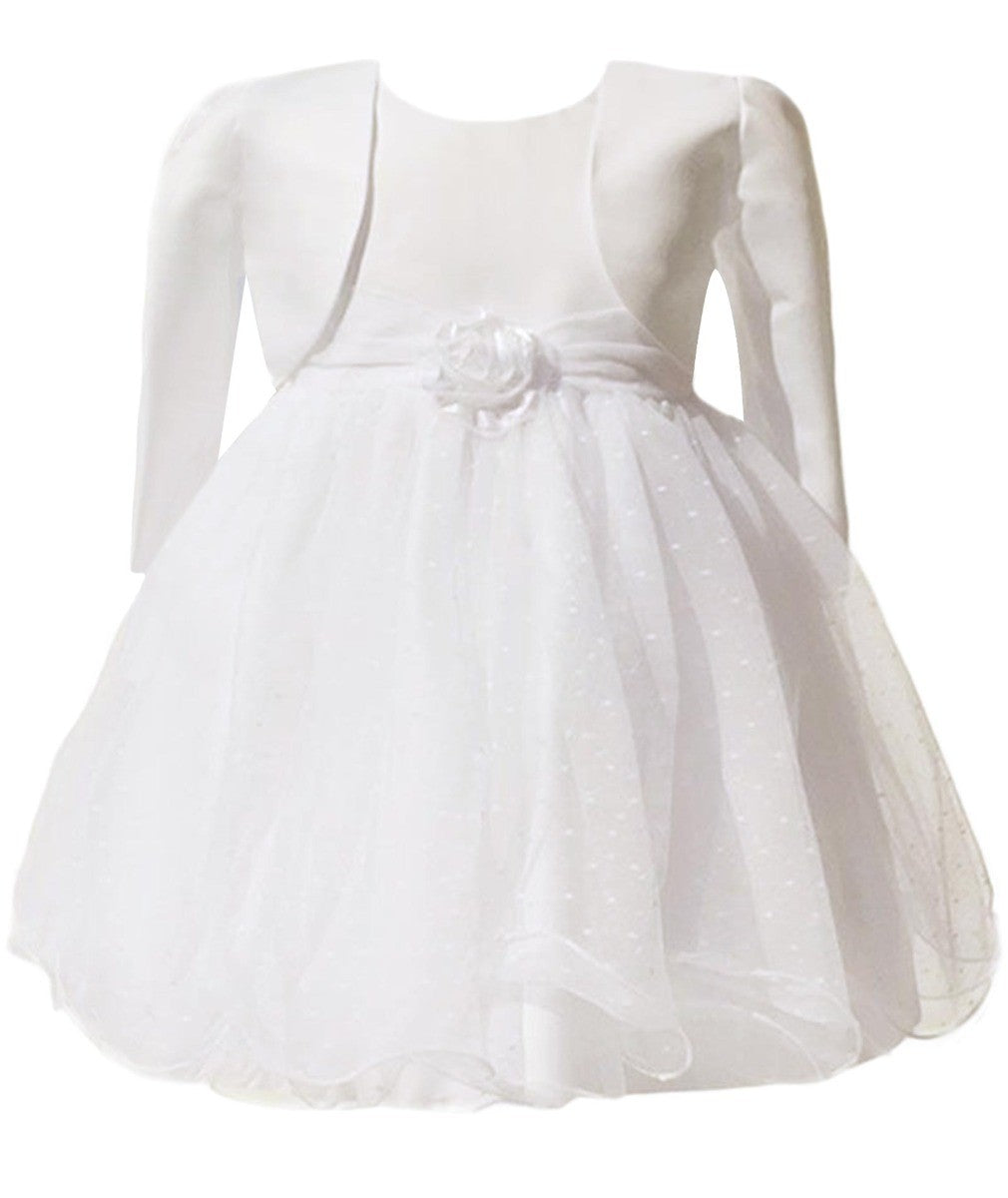 Robe de Baptême Boléro de Mariée pour Fillettes - Ivoire