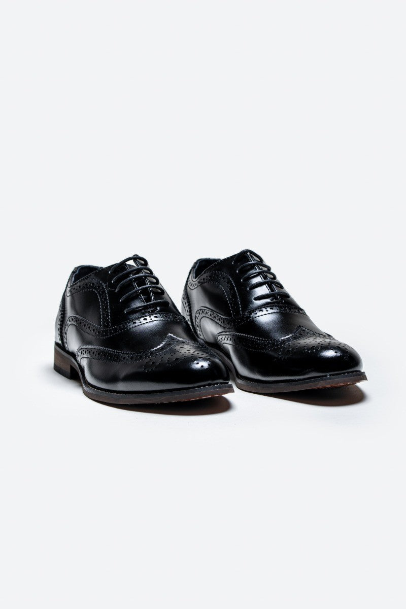 Chaussures brogue Oxford pour hommes - CLARK - Noir