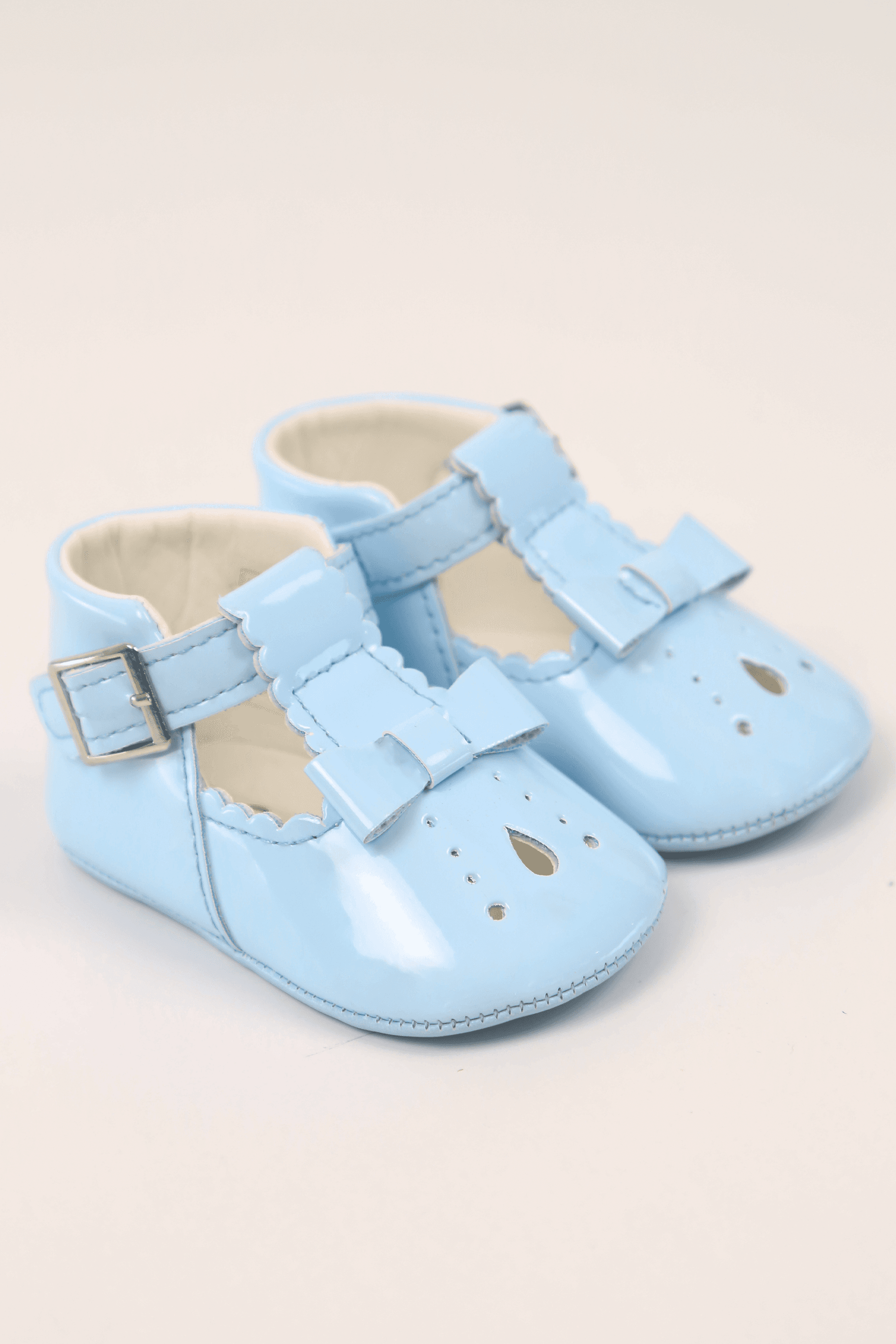 Unisex Baby Patent Shoes - HARPER - Blue