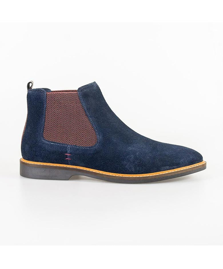 Herren Slip-On Chelsea Boots - ARIZONA - Marineblau