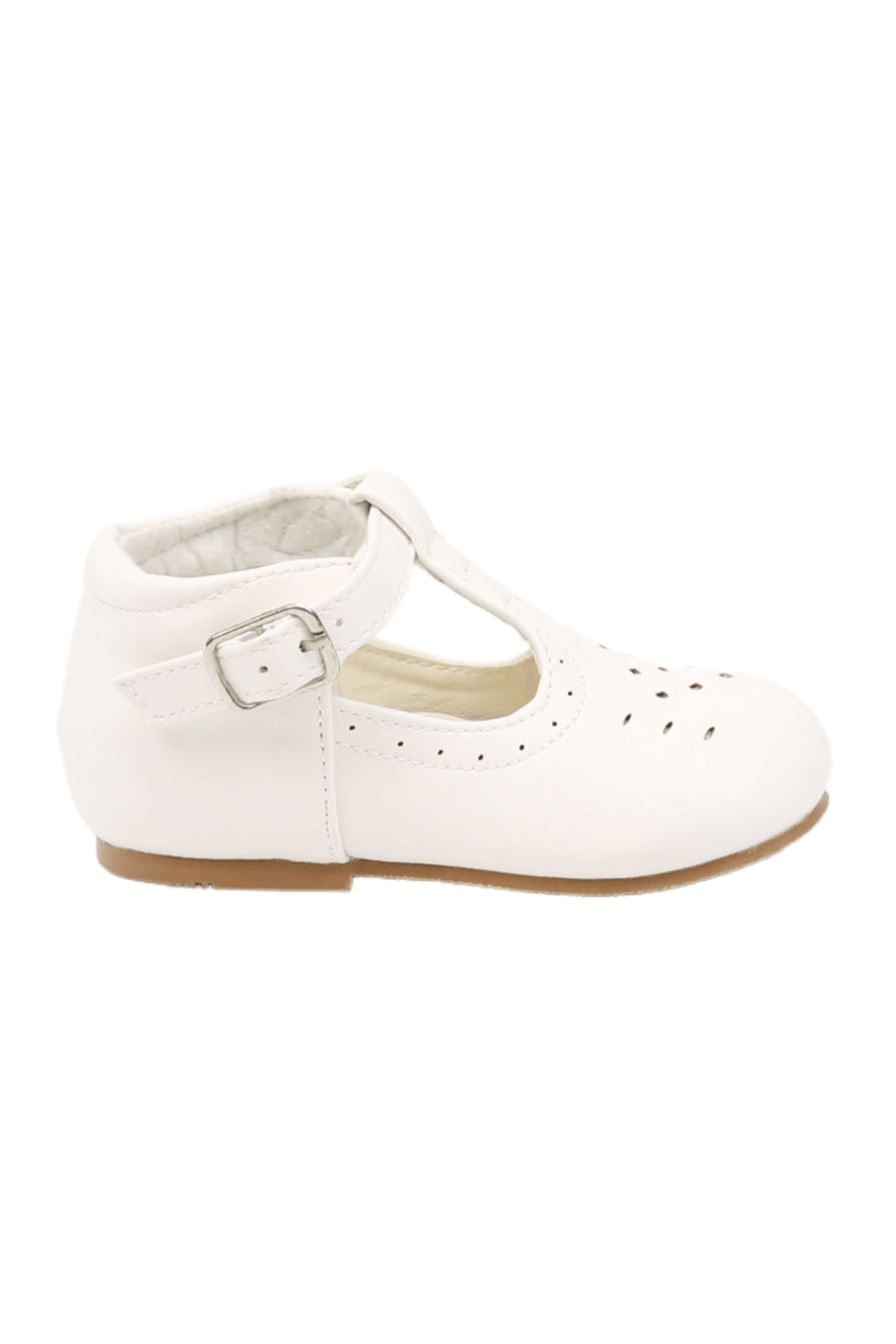 Kinder Unisex Schnallen Mary Jane Schuhe - AARON - Weiß