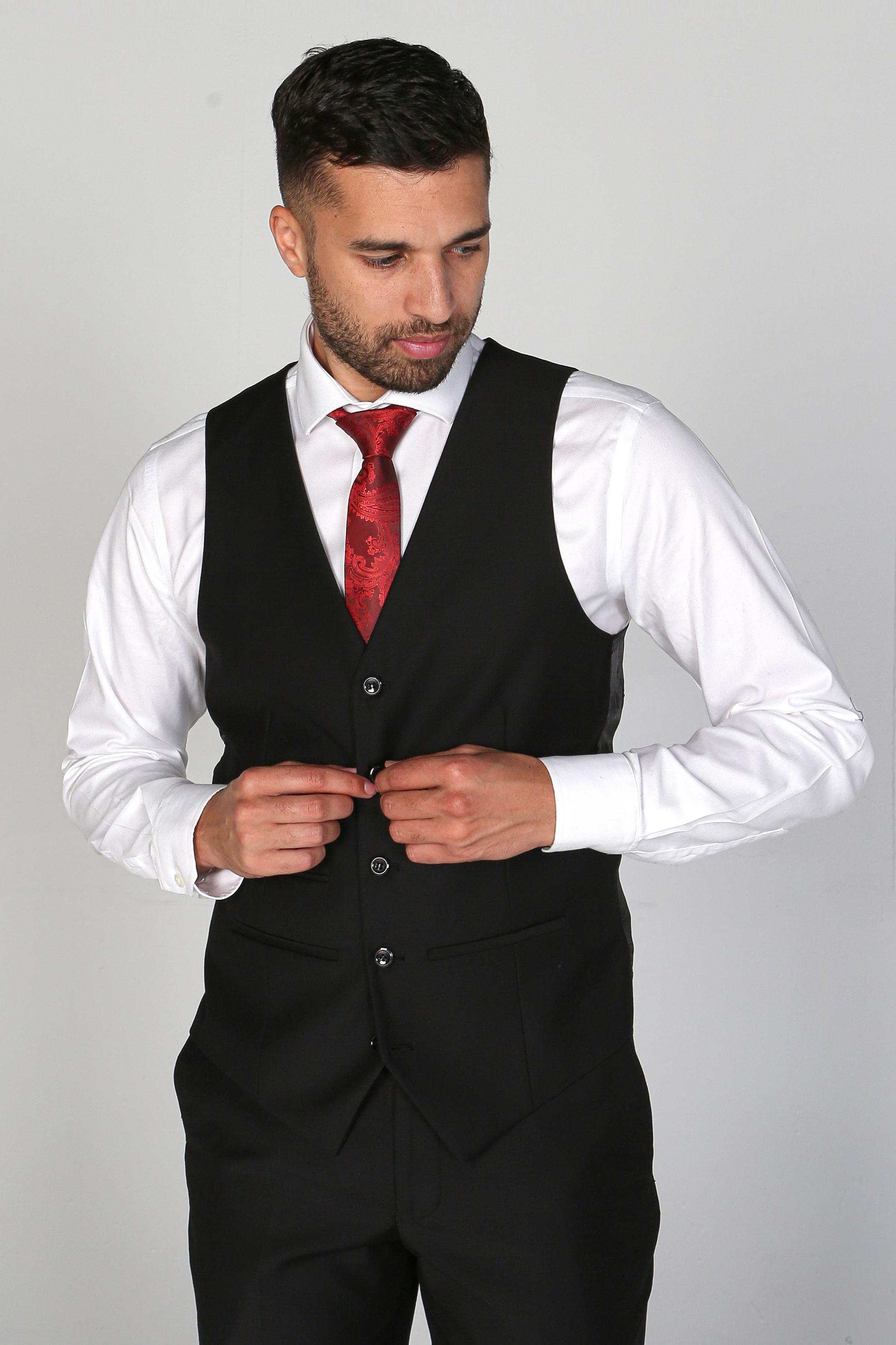 Costume Noir Tailleur pour Homme - PARKER - Noir