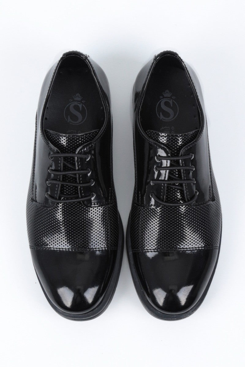 Chaussures Derby Vernies Noires pour Garçons - UTAH - Noir