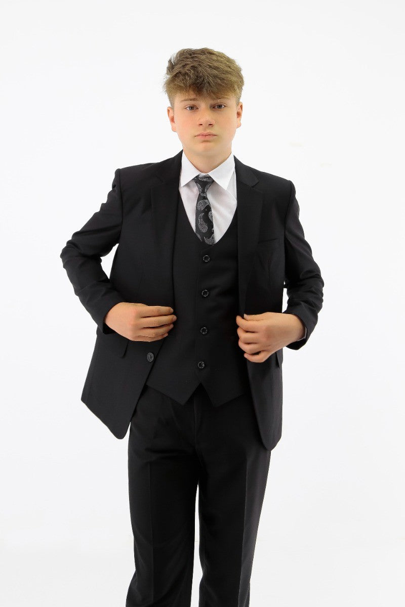 Costume Formel Tailored Fit pour Garçons - Noir