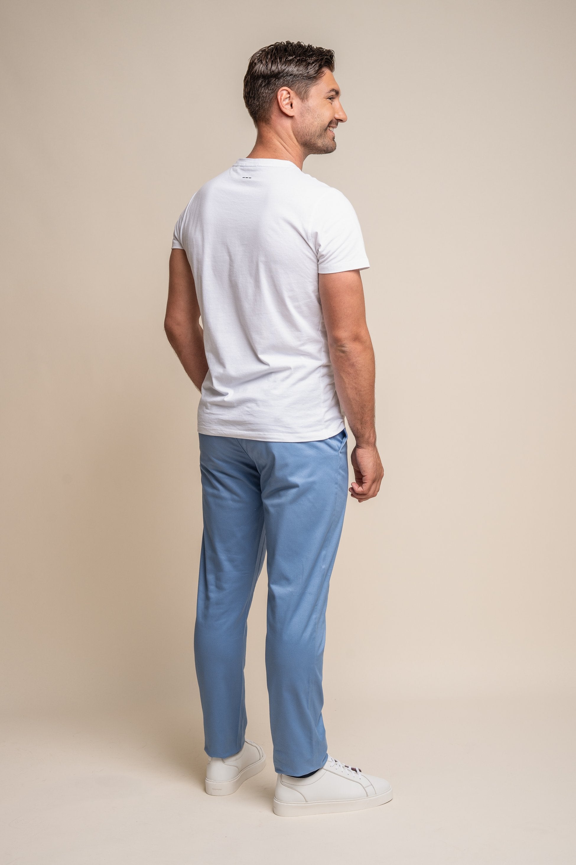 Chino décontracté en coton pour hommes - DAKOTA - Bleu Ciel