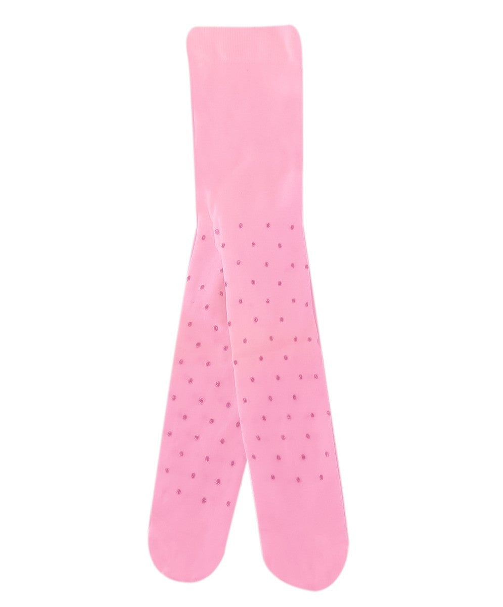 Baby Mädchen Mikrofaser Polka Dot Strumpfhose - Pink