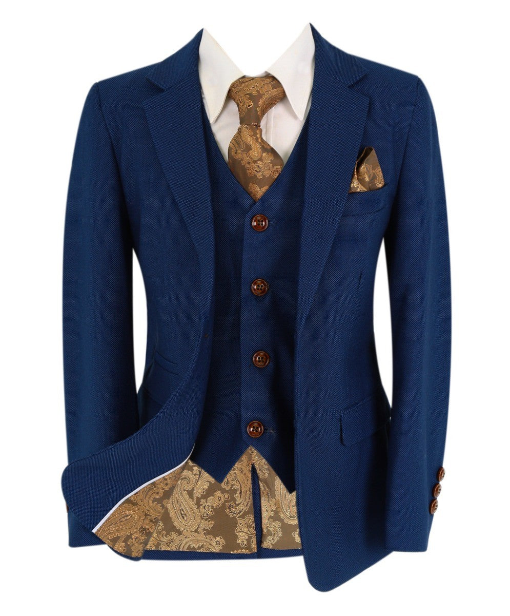 Costume Bleu Tailored Fit pour Garçons - MAYFAIR - Bleu Royal