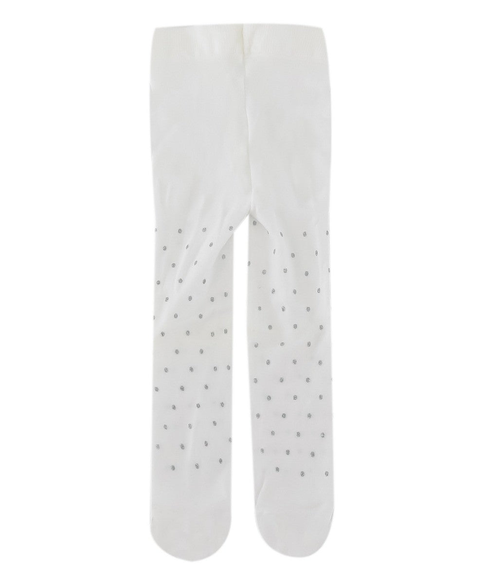 Baby Mädchen Mikrofaser Polka Dot Strumpfhose - Weiß