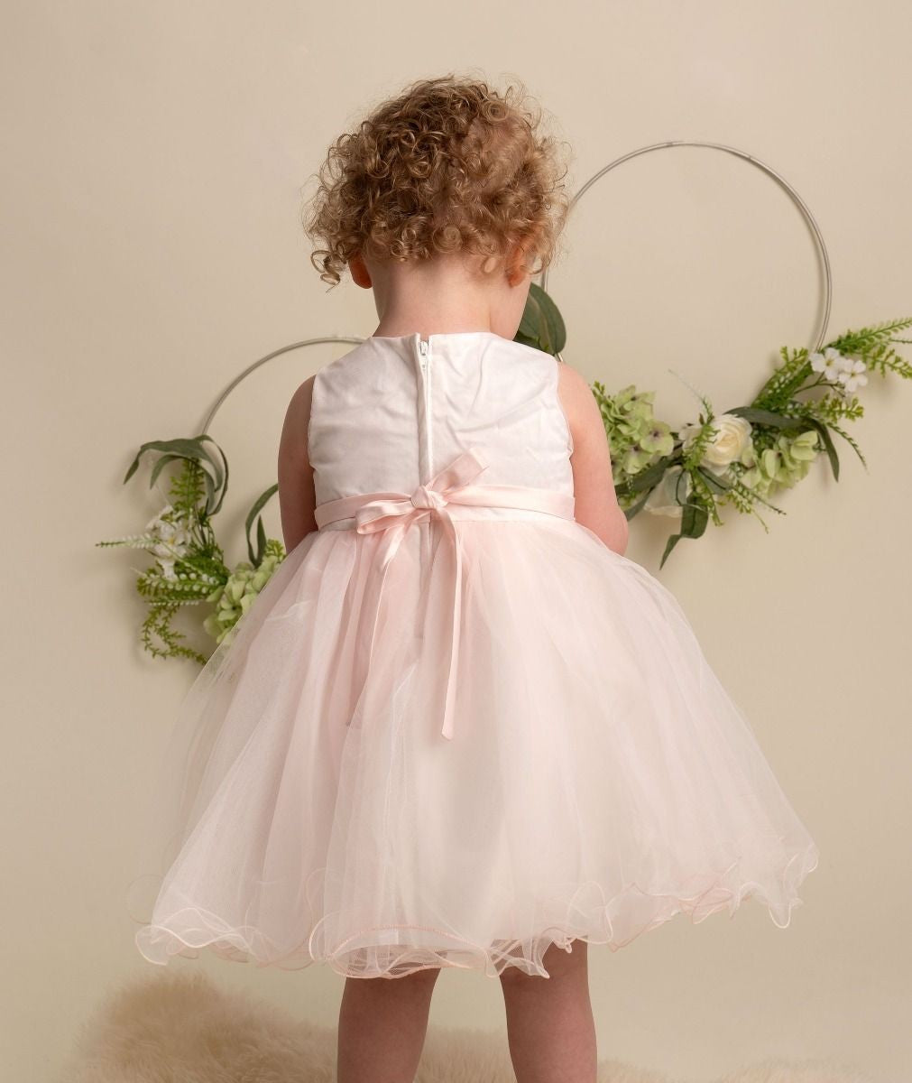 Baby & Mädchen Pailletten Tüllkleid - RILEY - Blush Pink