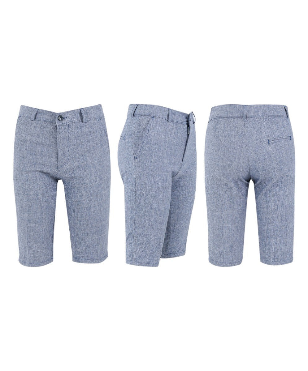 Baby & Boys 4-Piece Cotton-Linen Waistcoat Shorts Suit Set - Navy Blue