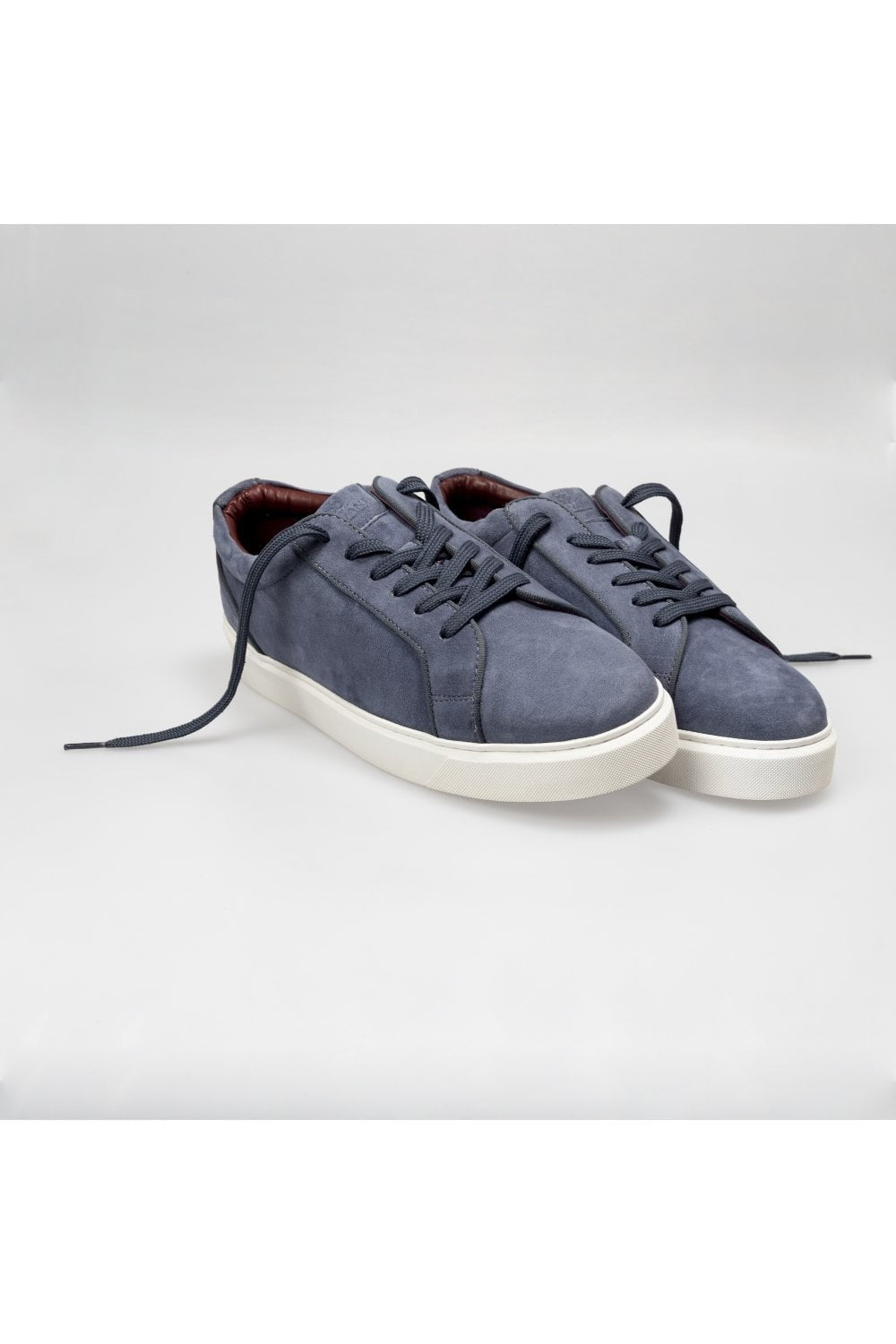 Sneakers à Lacets à Semelle Épaisse pour Homme - Bleu Acier