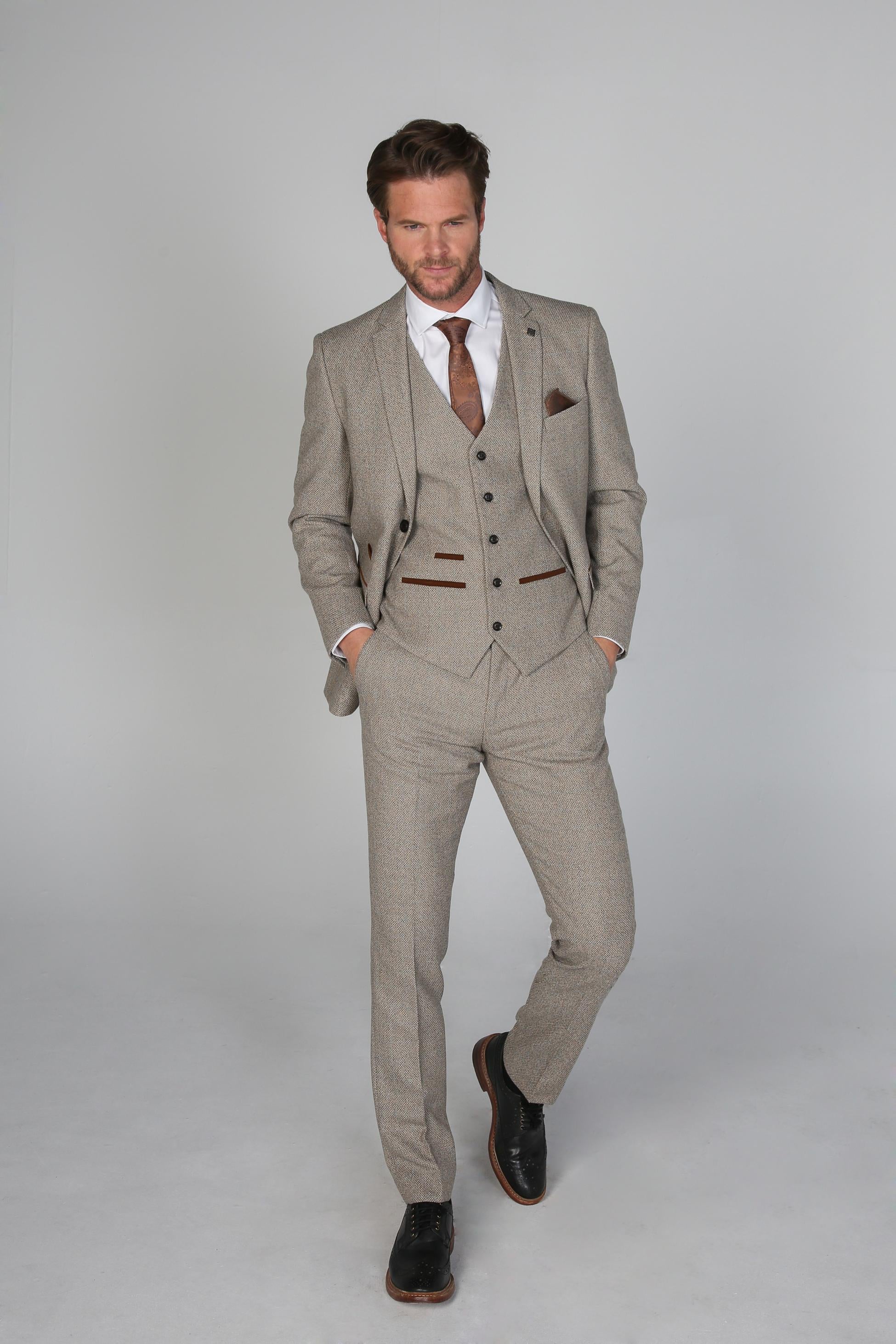 Pantalon en Tweed Tailleur pour Homme - RALPH Beige - Beige