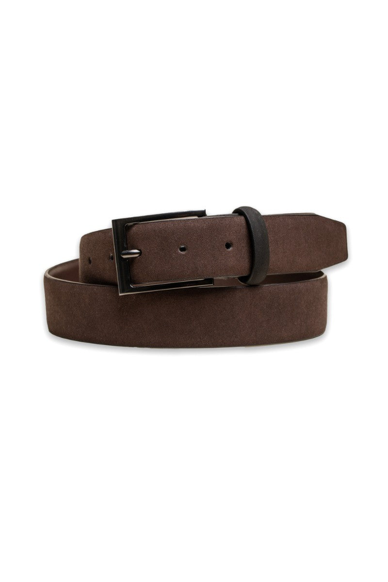 Accessoire ceinture en cuir pour hommes - Marron