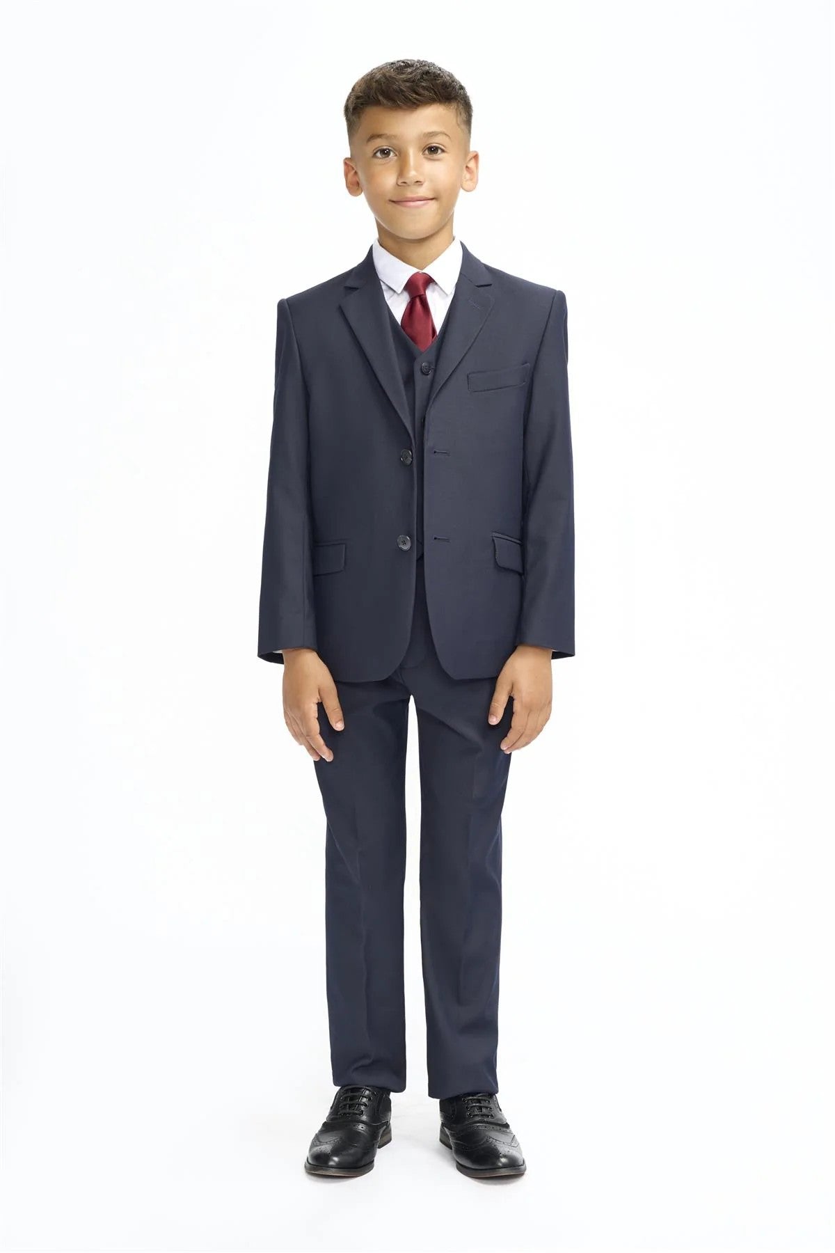 Premium Slim Fit Boys Suit – MALIBU - Navy Blue