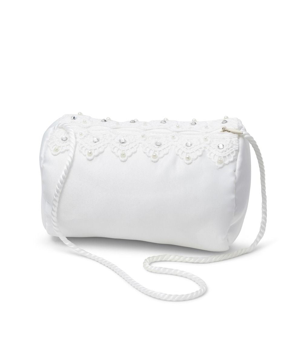 Pochette avec détail en dentelle pour filles – MB7704 - Blanc