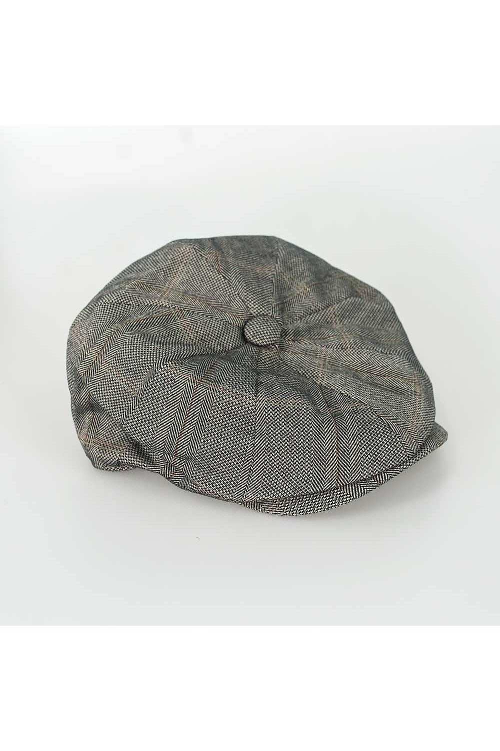 Casquette en laine tweed Baker Boy pour hommes - CONNAL