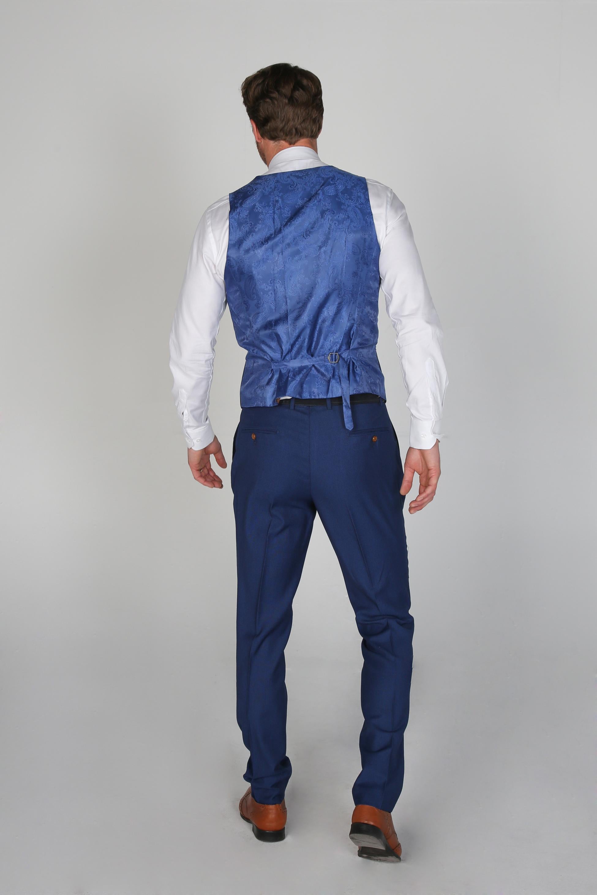 Herren Maßgeschneiderter Blauer Anzug - MAYFAIR - Royalblau