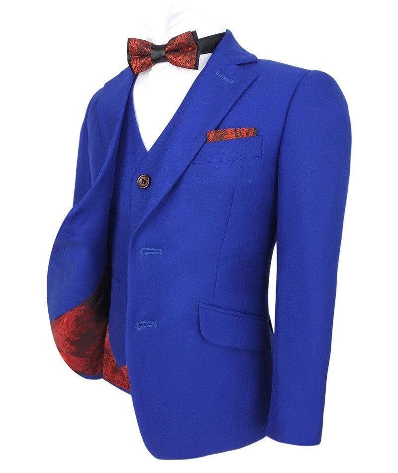 Costume Bleu Royal Slim Fit pour Garçons - Bleu Royal