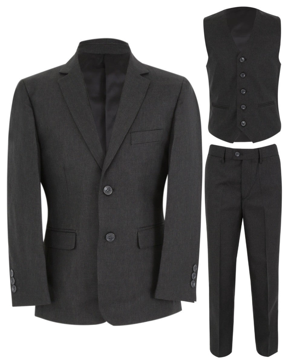 Costume Formel Tailored Fit pour Garçons - LANDON - Noir