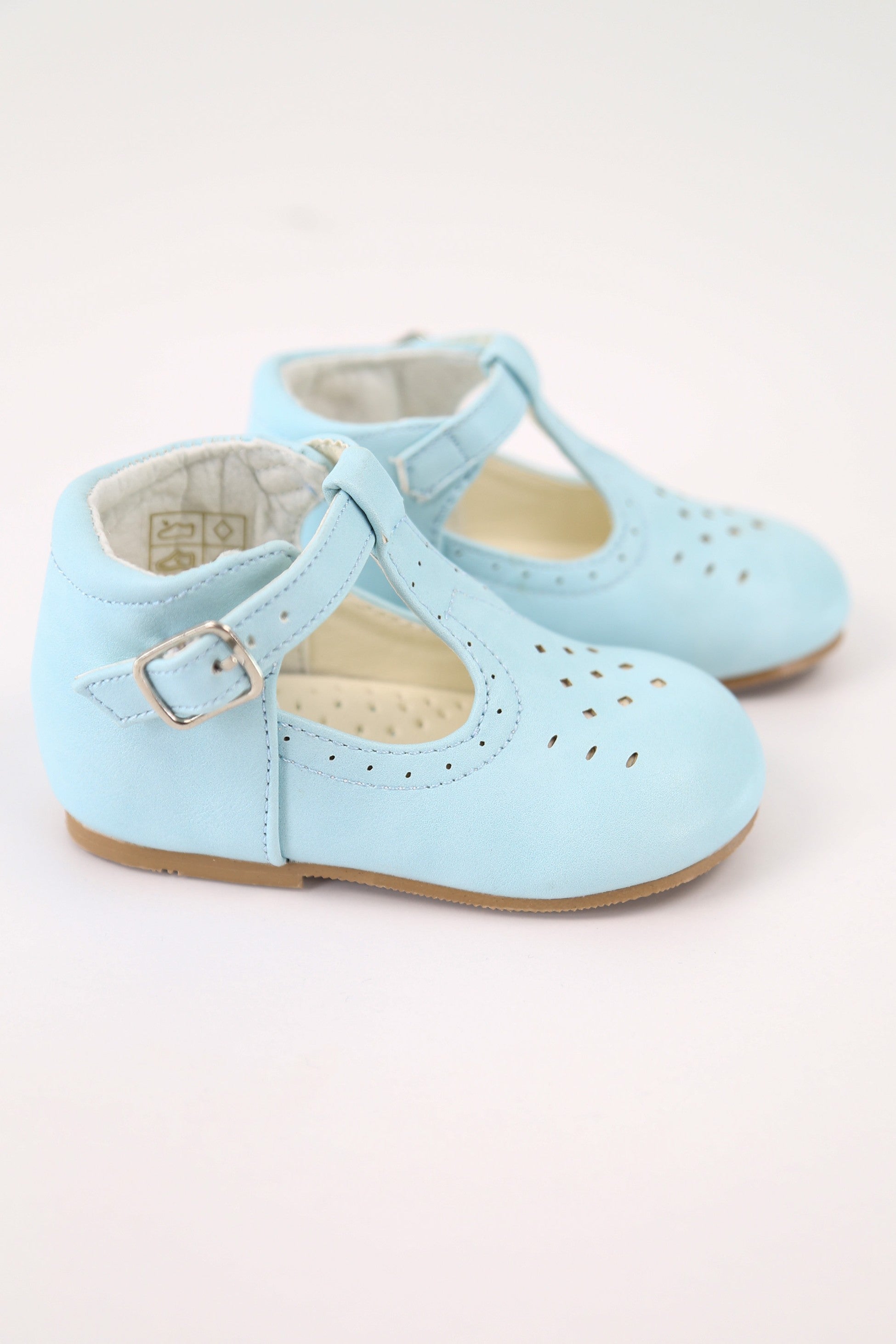 Chaussures Mary Jane à Boucle Unisexe pour Enfants - AARON - Bleu Bébé