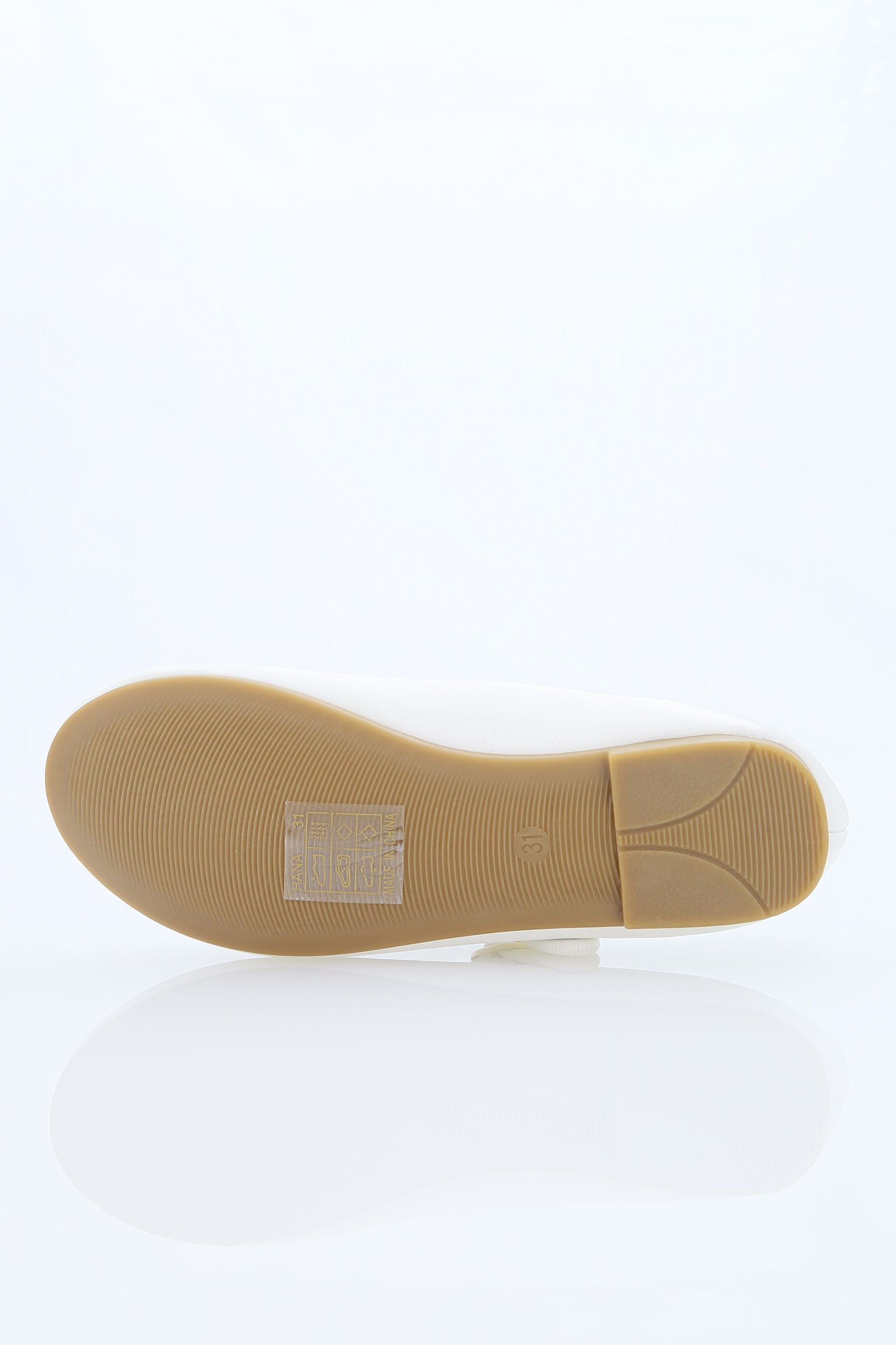 Chaussures de communion en satin Mary Jane pour filles - HANA - Blanc