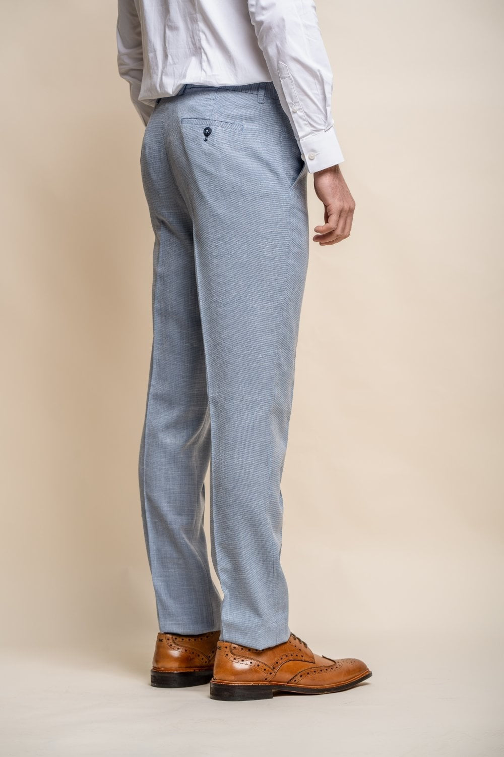 Pantalon formel ajusté pour hommes - MIAMI - Bleu Ciel