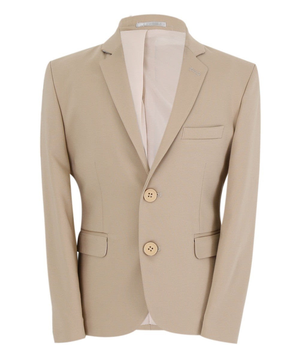 Jungen Slim Fit Formeller Blazer - KANE - Beige