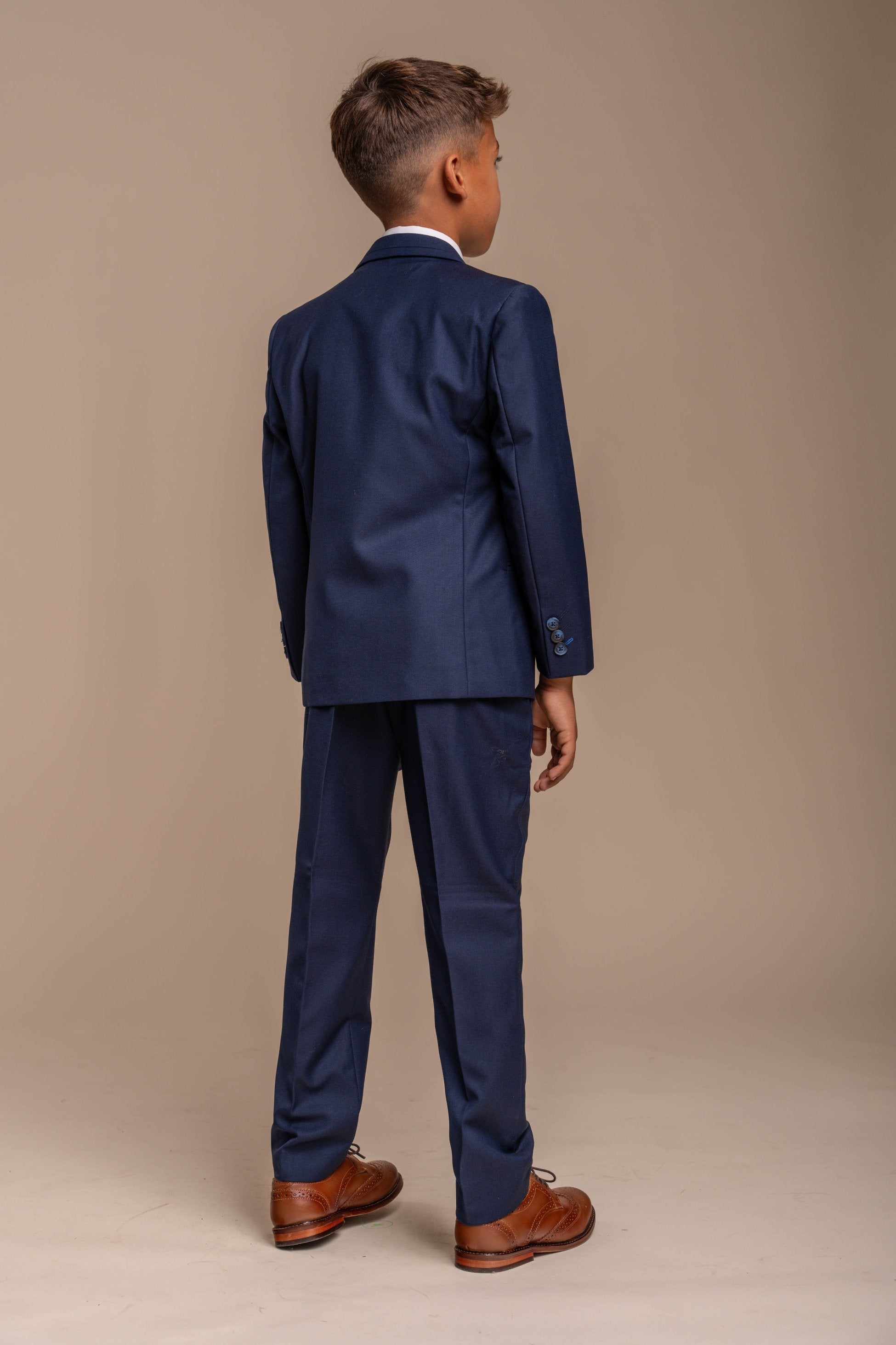 Boys Slim Fit Formal Suit - JEFFERSON Navy - Navy Blue