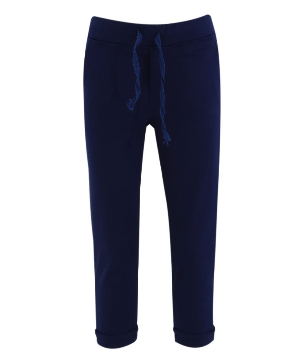 Pantalons Chino en Coton Élastique pour Garçons - ENZO - Bleu Marine