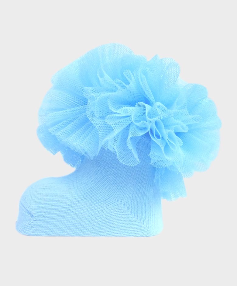 Baby Mädchen Rüschen Schleife Rüschen Socken - Blau