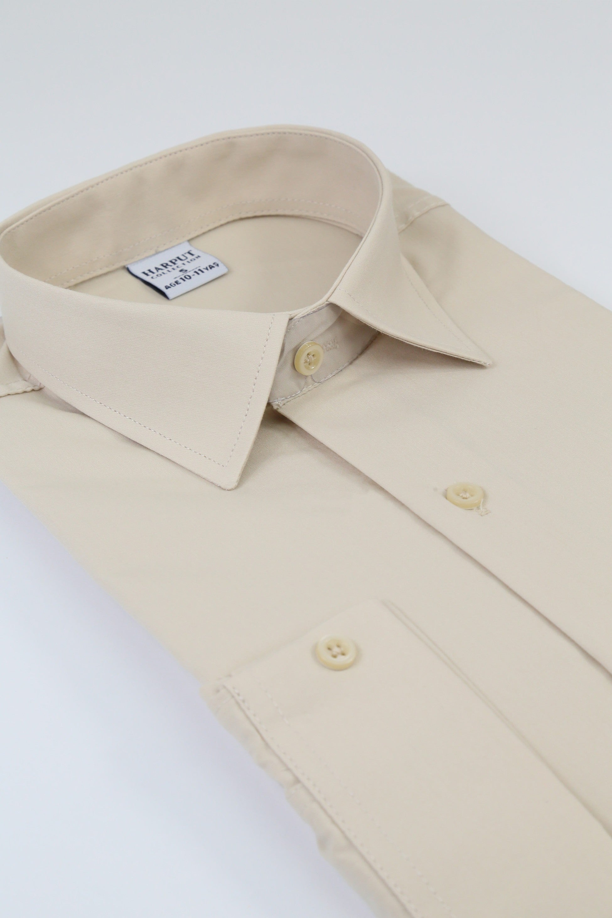 Chemise à col classique pour garçons - Harput - Beige