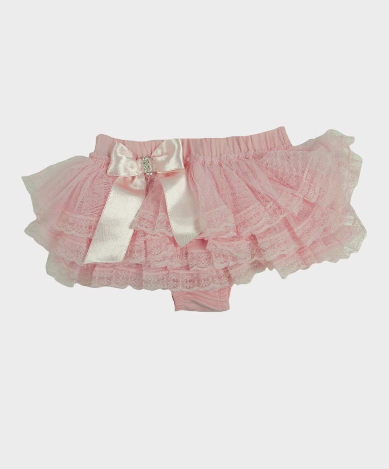 Baby Mädchen Rüschen Spitzen Bloomers - Pink