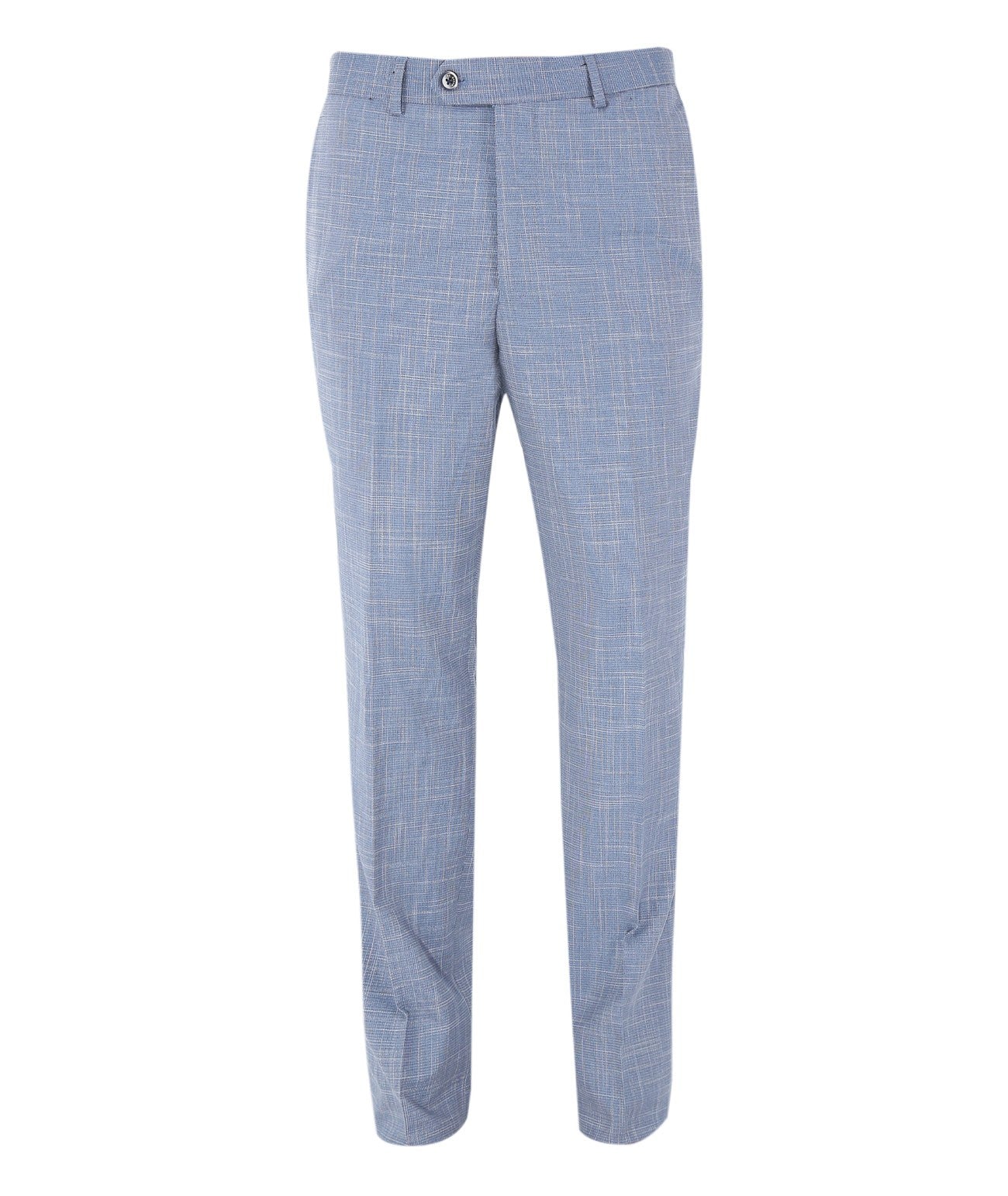 Pantalon à Motif Check Slim Fit pour Homme - COLT ICE - Bleu Clair