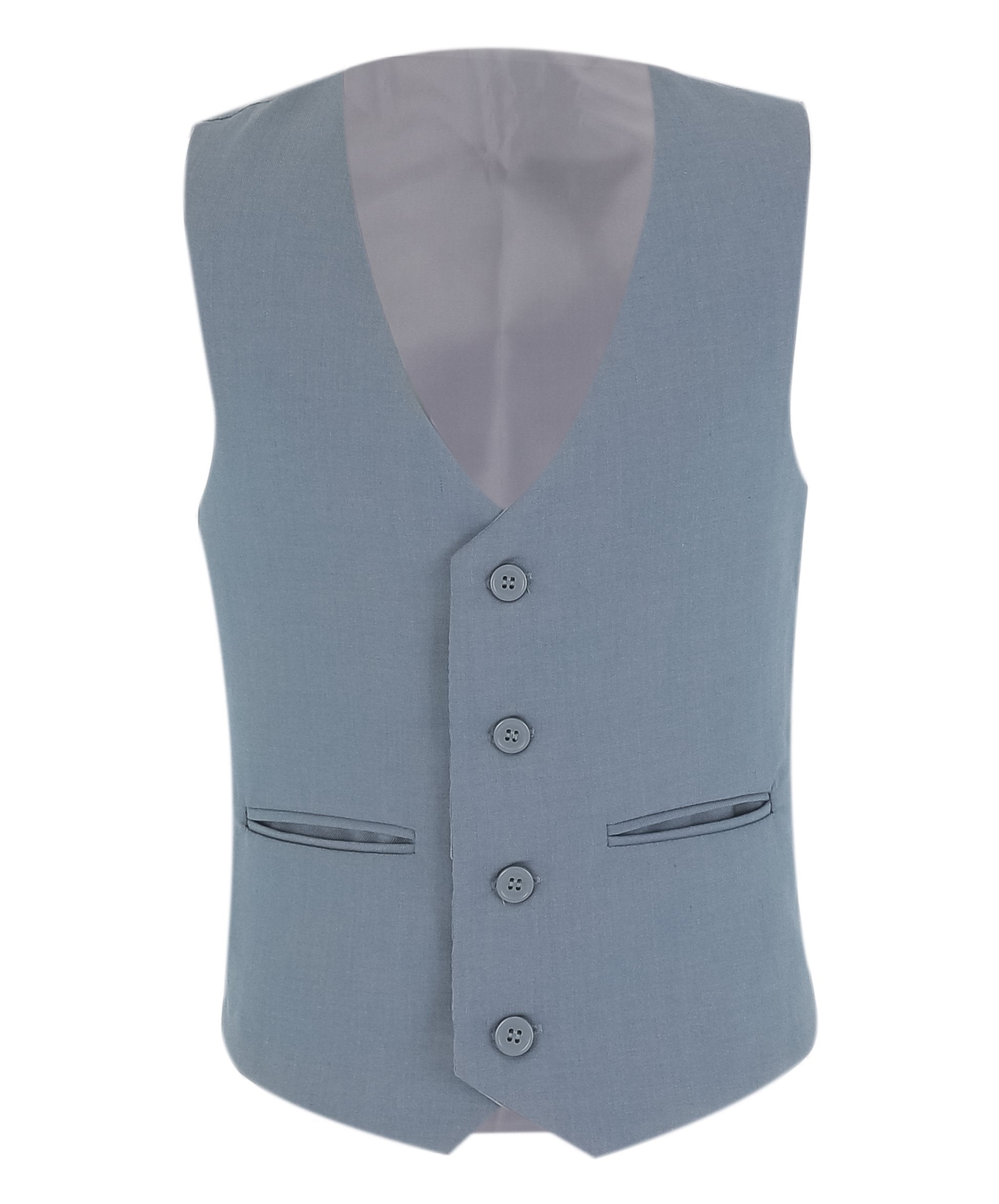 Ensemble Costume d'Été avec Gilet 4 Pièces pour Garçons - Bleu Marine