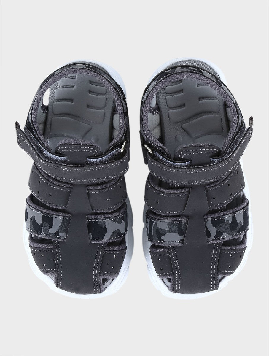 Boys Casual Trekking Summer Sandals - Grey