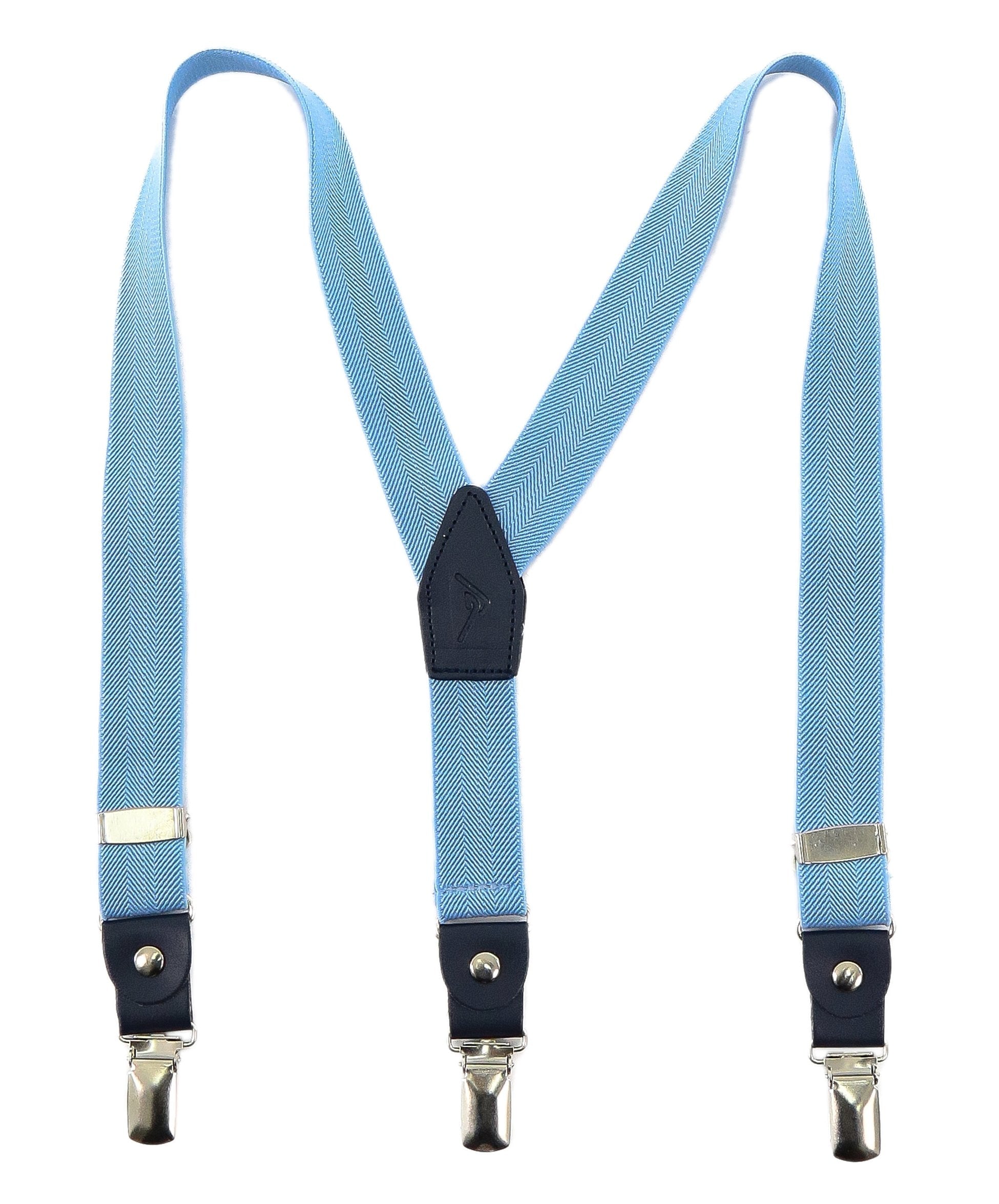 Boys Adjustable Y-Shape Suspenders - Sky Blue