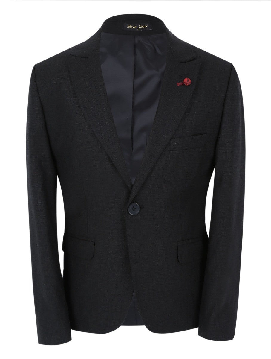 Costume Noir Slim Fit pour Garçons - Alvarez - Noir