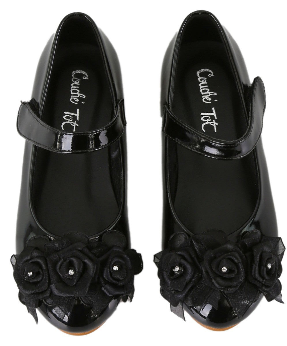 Chaussures Mary Jane Formelles Vernies pour Demoiselles d'Honneur - Noir