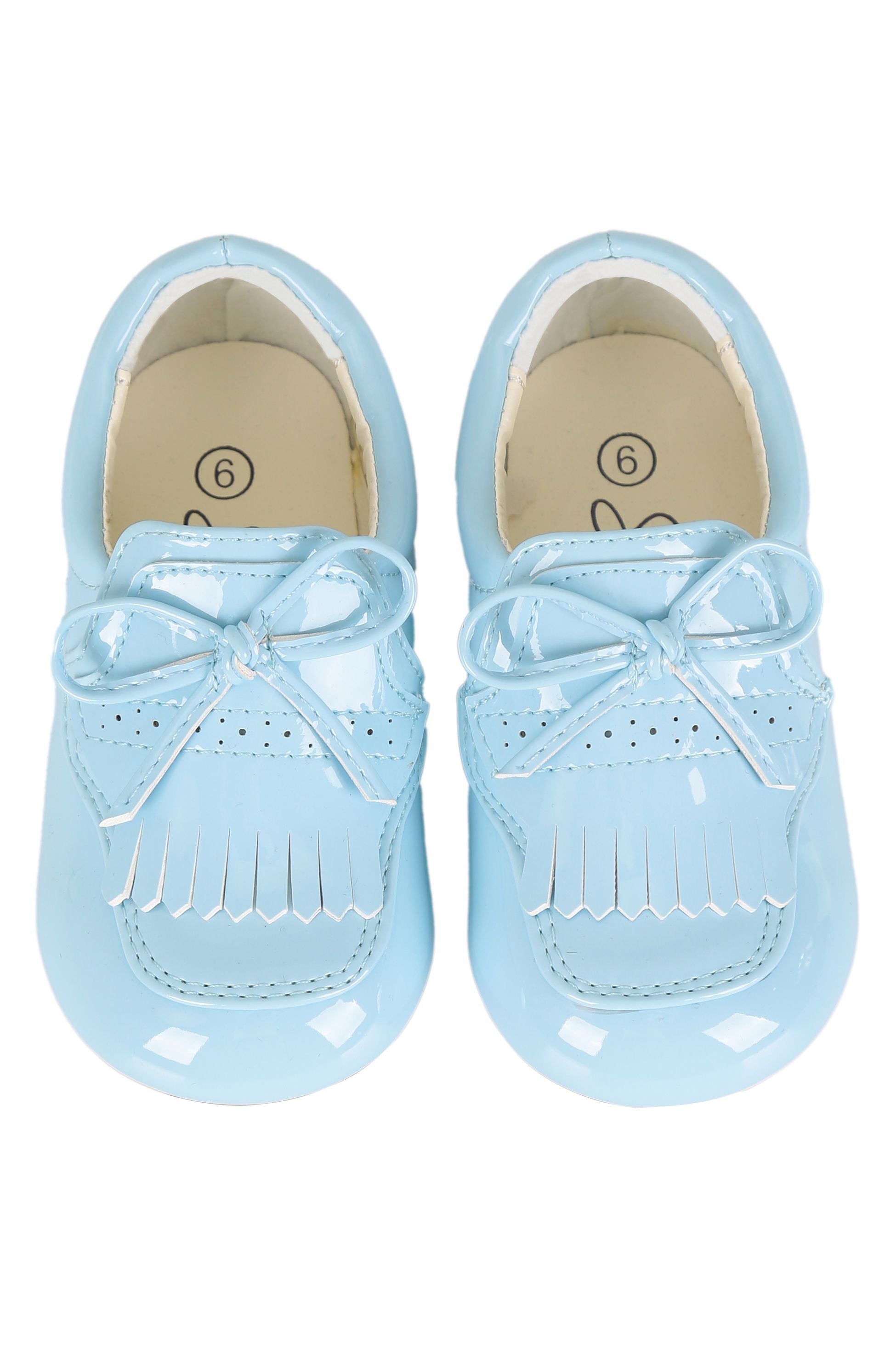 Baby Jungen Vorläufer Lack Loafers - ADAM - Blau