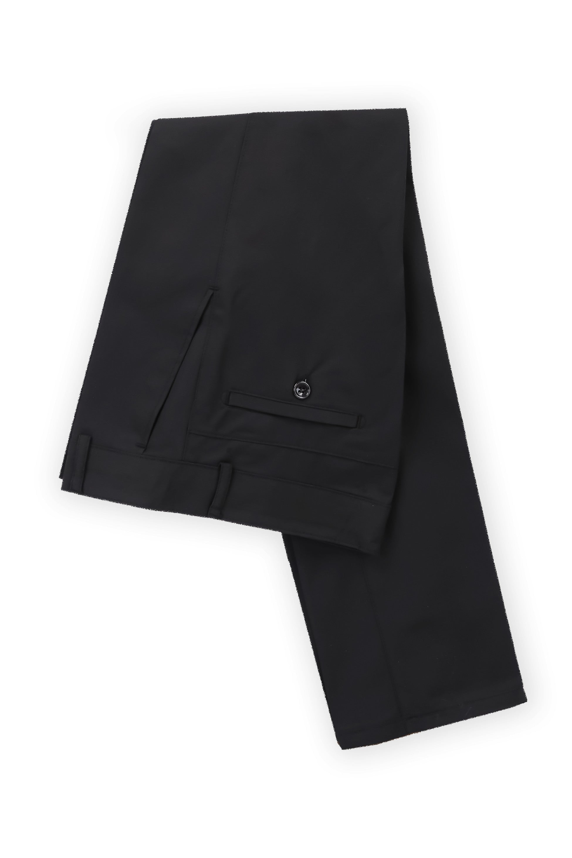 Jungen Komfort Fit Flachvordere Schwarze Hose - Schwarz